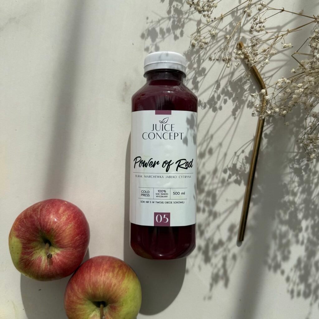 POWER OF RED burak, marchewka, jabłko, cytryna