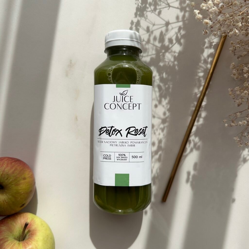 DETOX RESET pomarańcza, jabłko, seler naciowy, pietruszka, imbir