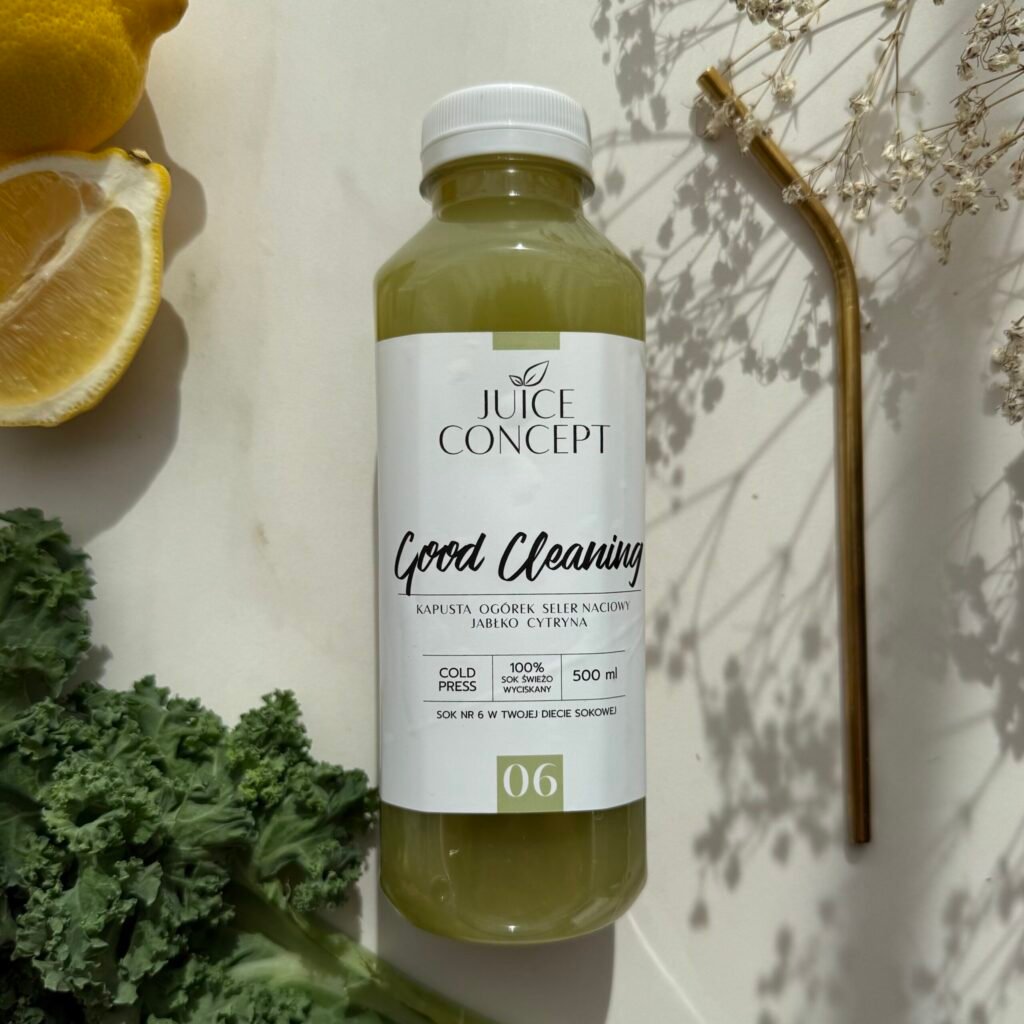GOOD CLEANING kapusta, ogórek, seler naciowy, jabłko, cytryna