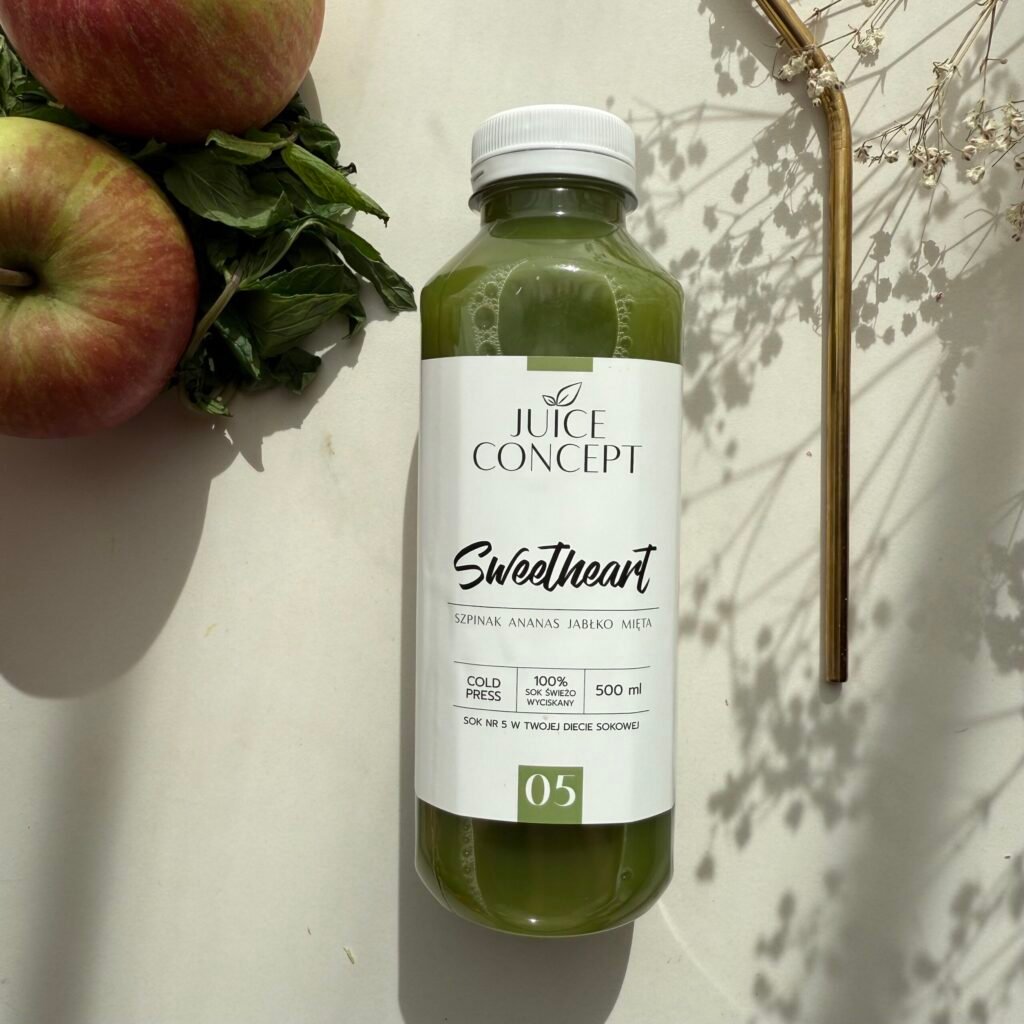 SWEETHEART szpinak, ananas, jabłko, mięta