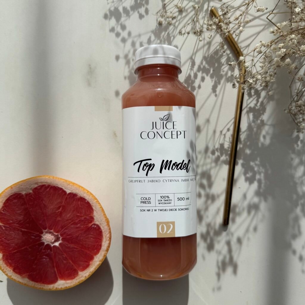 TOP MODEL grejpfrut, jabłko, mięta, cytryna, imbir