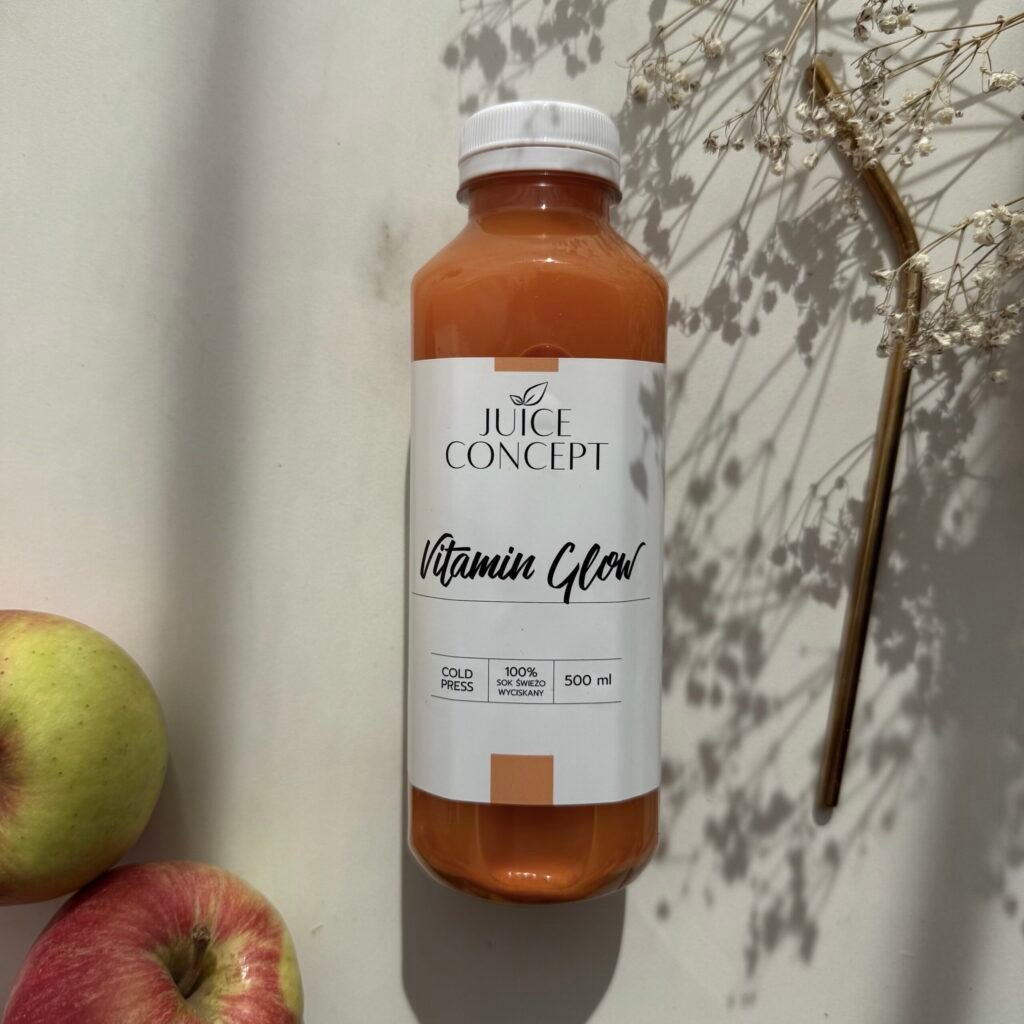 VITAMIN GLOW marchewka, kurkuma, jabłko, korzeń selera