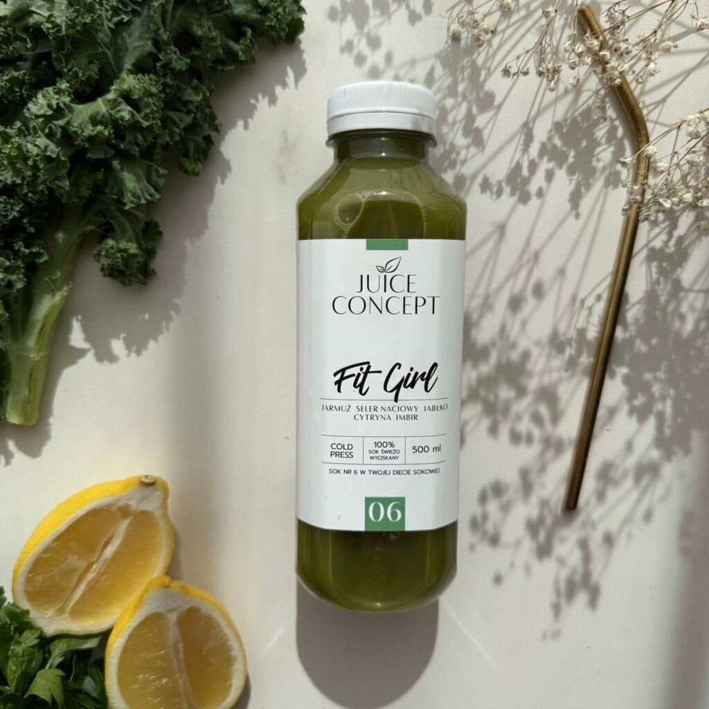 FIT GIRL jarmuż, seler naciowy, jabłko, cytryna, imbir