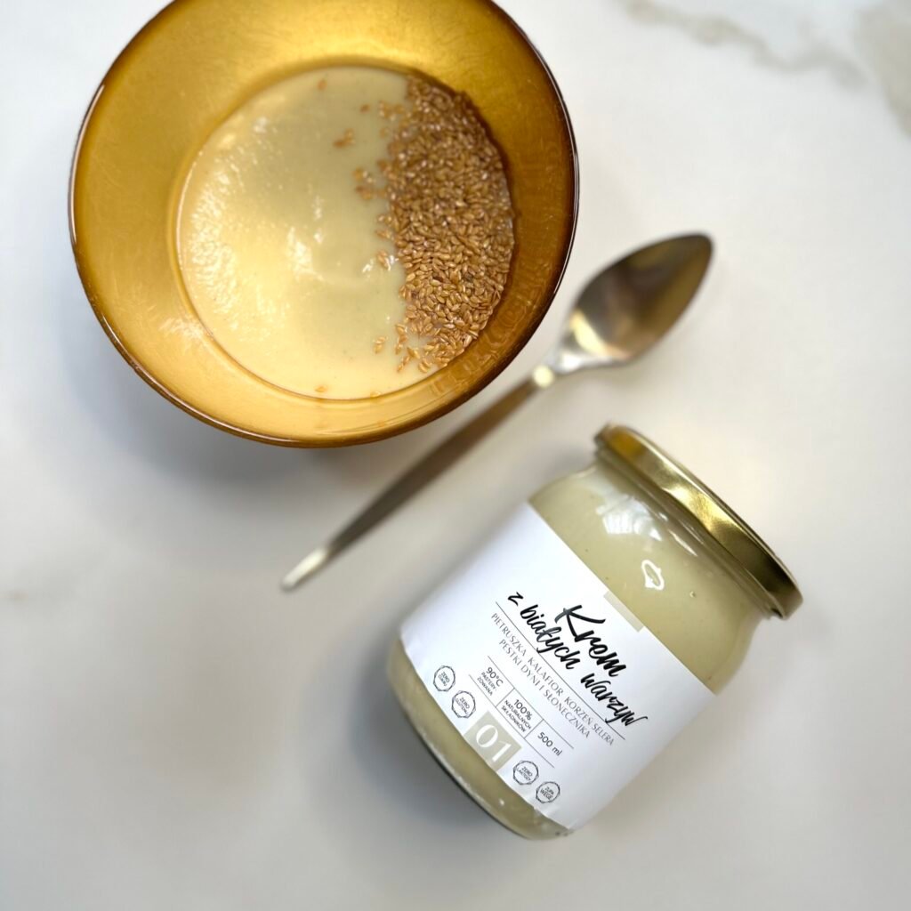 Krem z białych warzyw