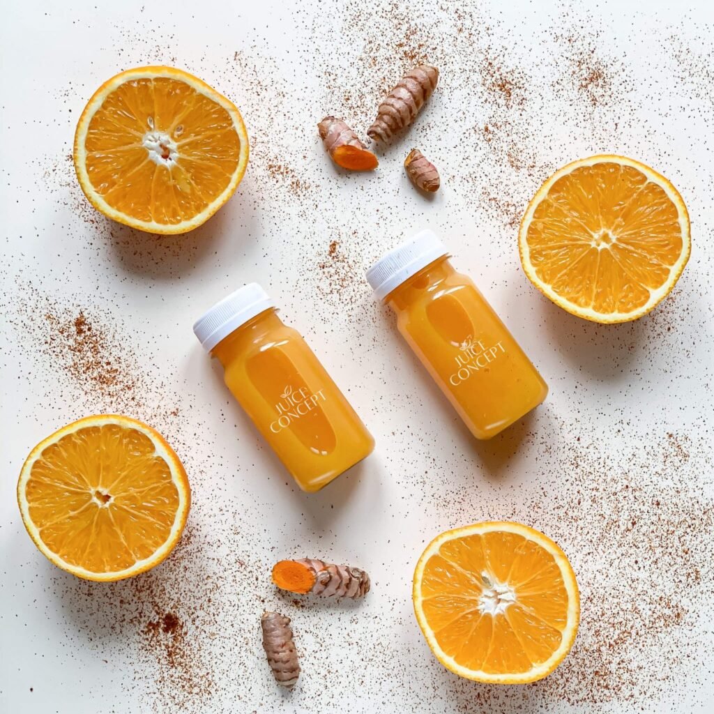 SHOT z kurkumą i pomarańczą