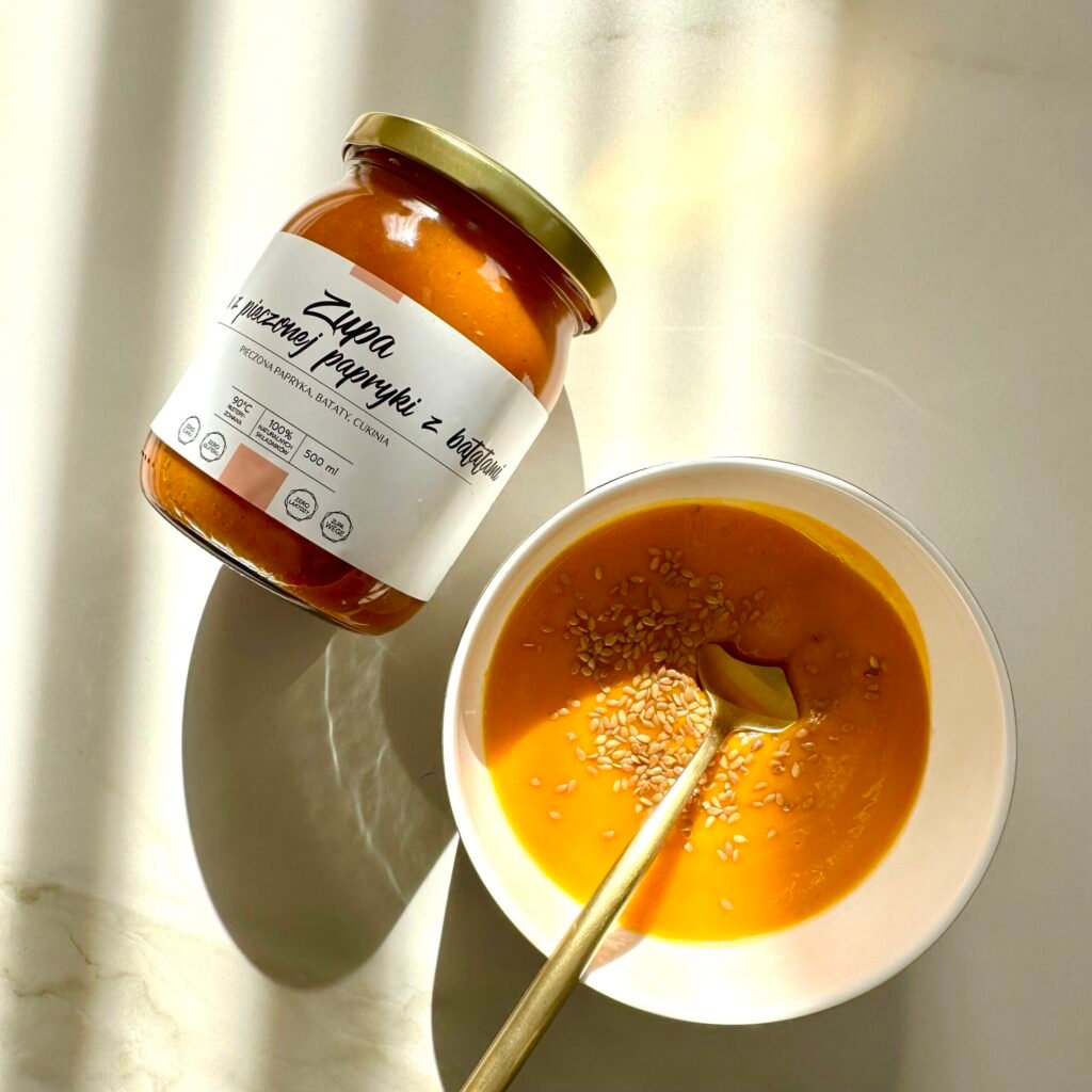 oczyszczanie organizmu przepisy na 5 dni zupa detoks krem z pieczonej papryki z batatami